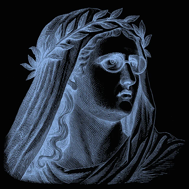 Retrato de Cassandra em gravura clássica
